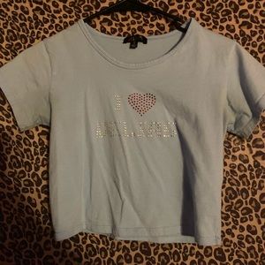 cropped delia’s t shirt